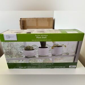 Mainstays Acrylic Window Plant Shelf